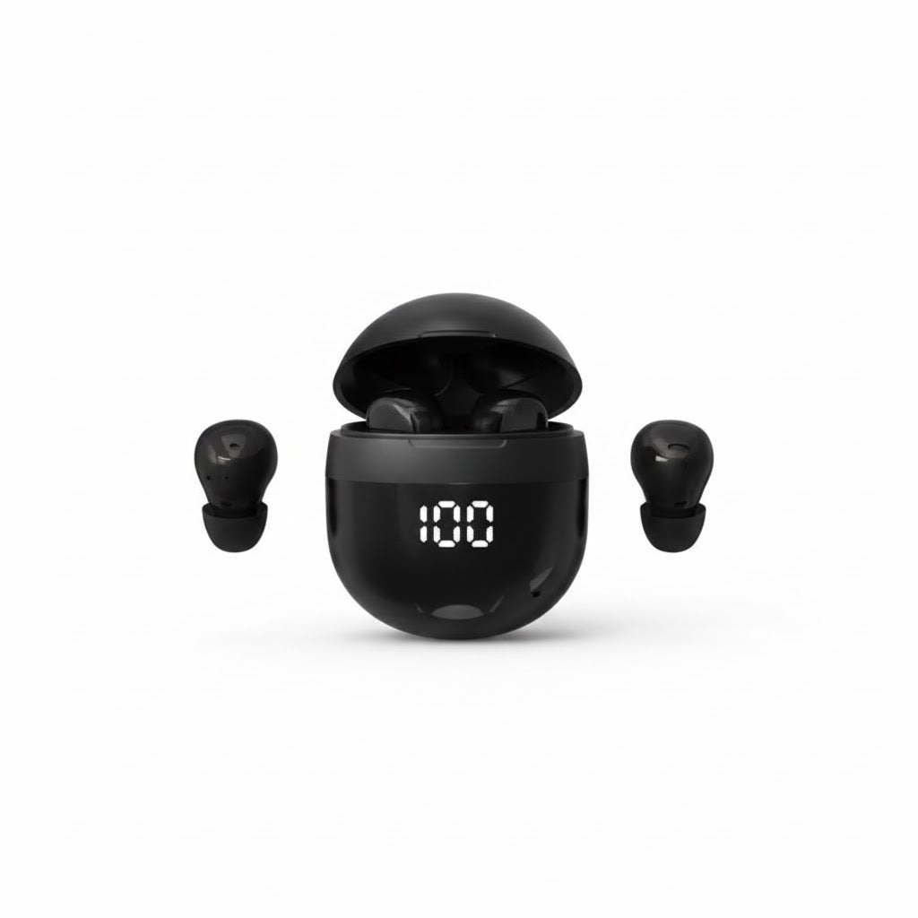 Invisible Headphones Mini Earphones Wireless Bluetooth Earbuds with Microphone Noise Reduction